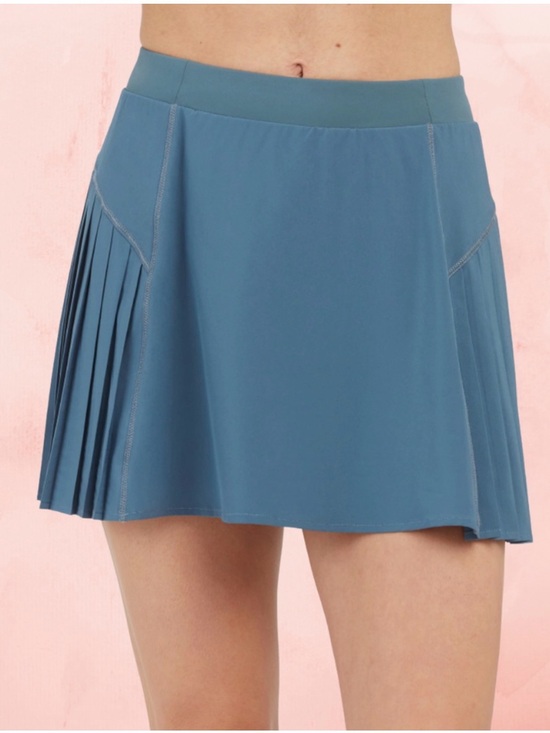 SPANX Dresses & Skirts - SPANX Pleated Skater Skirt in Teal